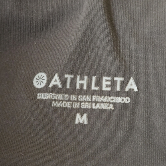 Athleta All Over Gleam Faux Leather Tight Legging in Arbor Olive Size Medium - Picture 7 of 11